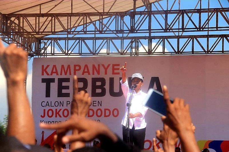 Jokowi Sapa Massa Pendukung Dengan Bahasa Melayu Kupang