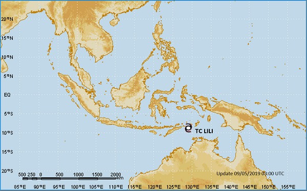Siklon Tropis Lili di Laut Timor, Berpotensi Ancaman Cuaca Ekstrim