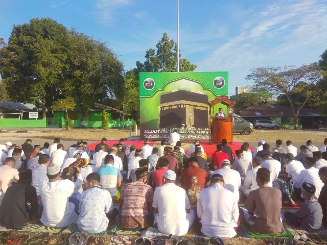 Korem 161/Wira Sakti Helat Sholat Idul Fitri 1440 H