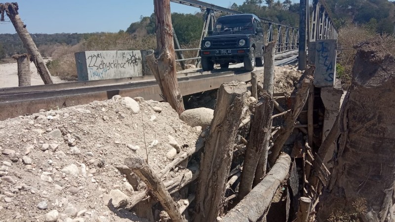 Rusak Sejak Januari 2019, Jembatan di Neobunu-TTS Belum Diperbaiki