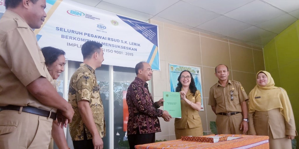 Akhir 2019, RSUD S. K. Lerik Bersertifikasi Internasional