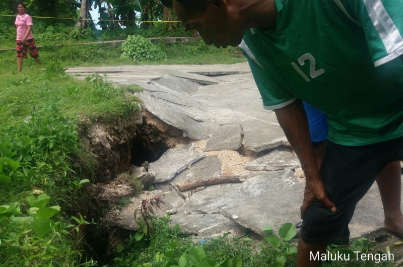 Tanah Bergerak di Nusalaut, Tim TRC BPBD Maluku Masih Kaji Lebih Lanjut