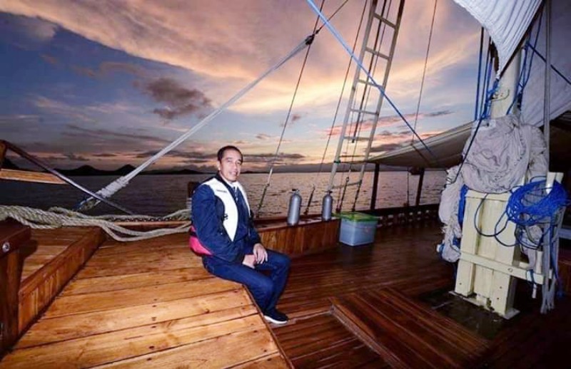 Presiden Jokowi Nikmati Indahnya Pesona Alam Labuan Bajo