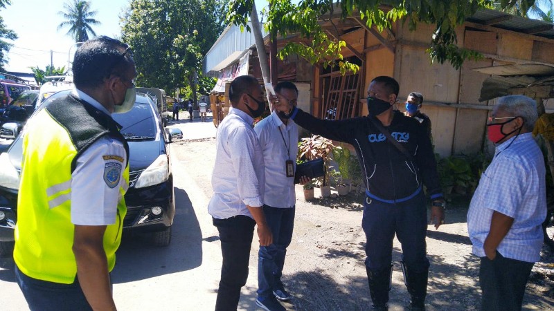 Pemkot Kupang Sidak Masker dan Ukur Suhu Tubuh Pengguna Angkutan Jalan