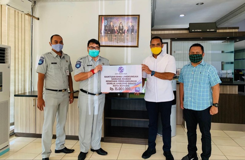 Bantuan Bina Lingkungan PT Jasa Raharja NTT bagi Rumah Ibadah