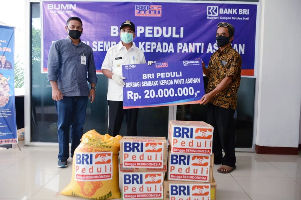 Jelang Idul Fitri 1441 H, BRI Cabang Kupang Berbagi Sembako ke Panti Asuhan