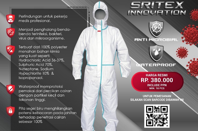 Baju APD Buatan Indonesia Lolos ‘ISO 16604 Class 3’