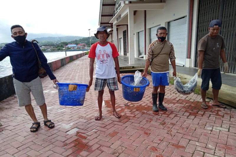 Ratusan Ikan Kakap Putih Ambon Penuhi Gizi Secapa TNI & Pasien Covid-19