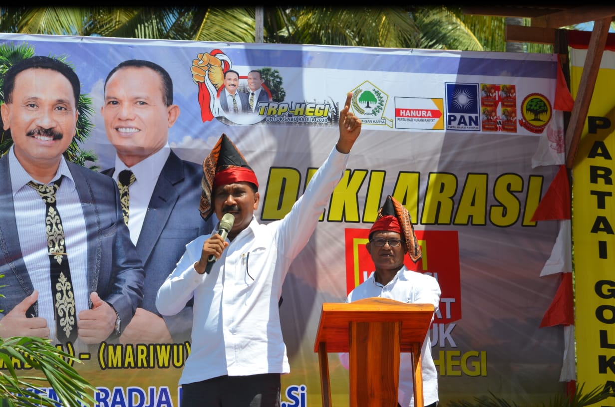 Di Hadapan Ribuan Massa Sabu Raijua, Ini Janji TRP—HEGI Saat Deklarasi