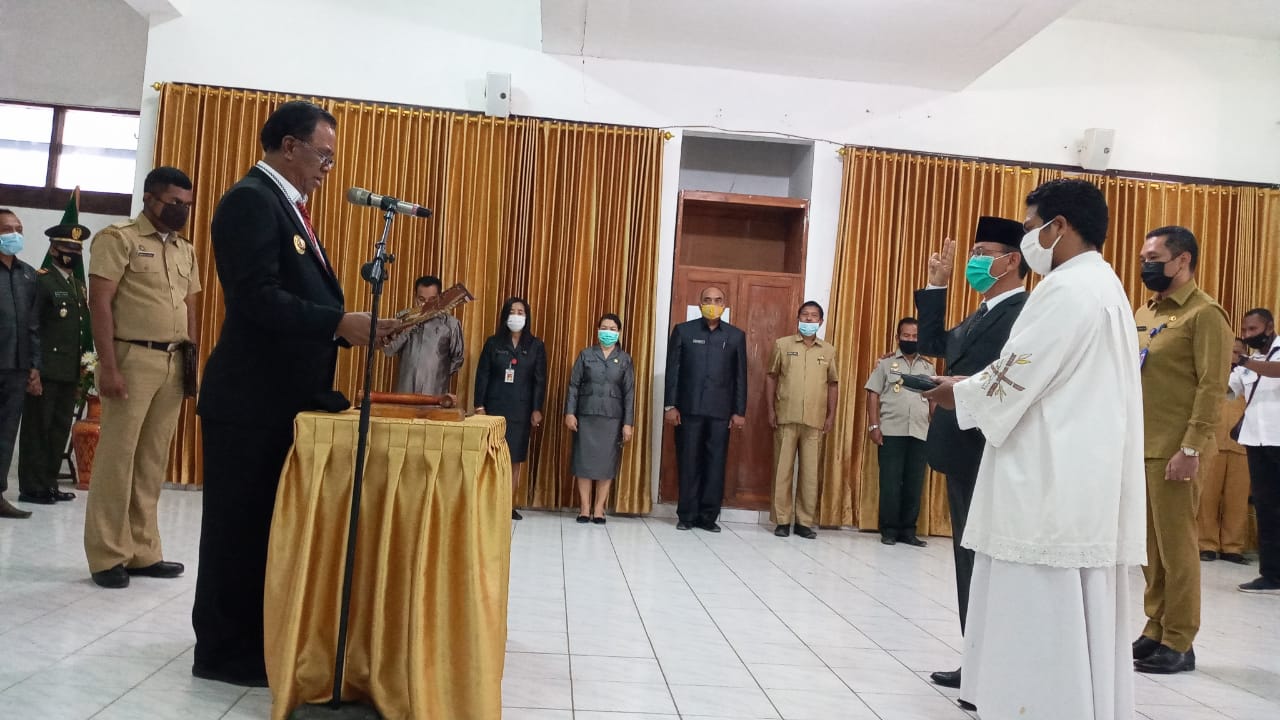 Pjs. Bupati Belu Ambil Sumpah dan Lantik Penjabat Sekda Belu