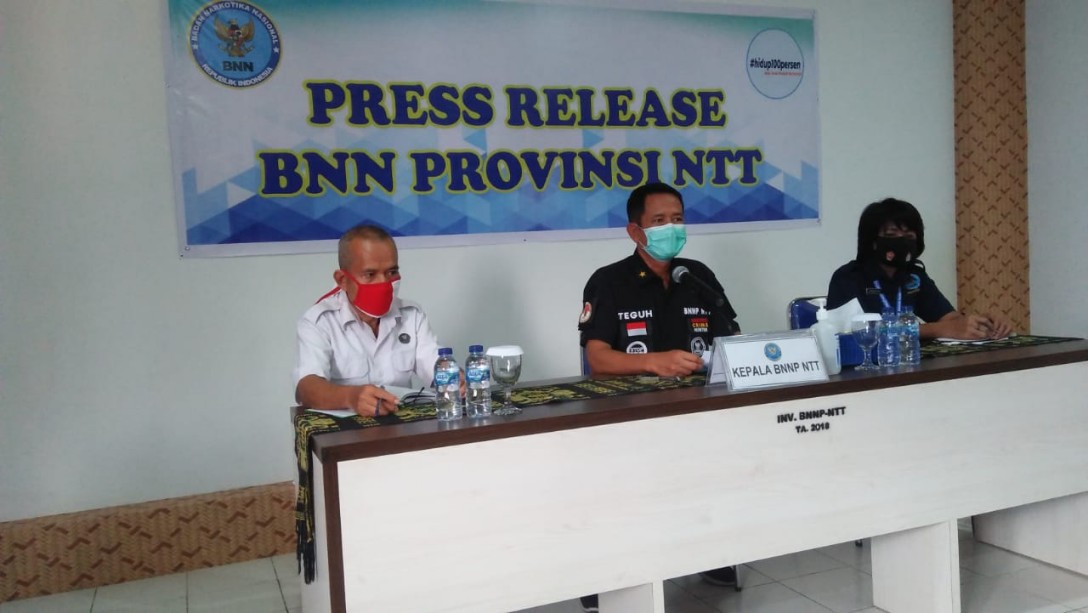 Periode Januari—Oktober 2020, BNNP NTT Tangkap Tujuh Penyalahguna Narkotika