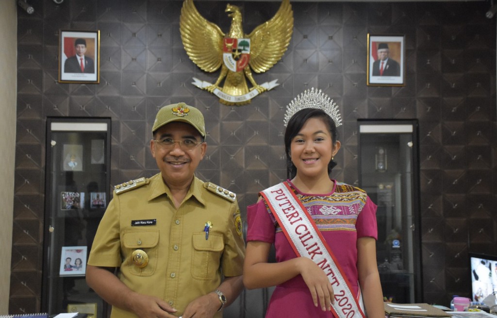 Minta Restu, Cia Rondo Siap Harumkan Nama NTT di Ajang Putri Cilik 2020