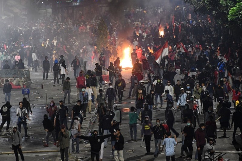 Kelompok Anarko, Pasukan Tempur Demo Anarkis Penolak ‘Omnibus Law’