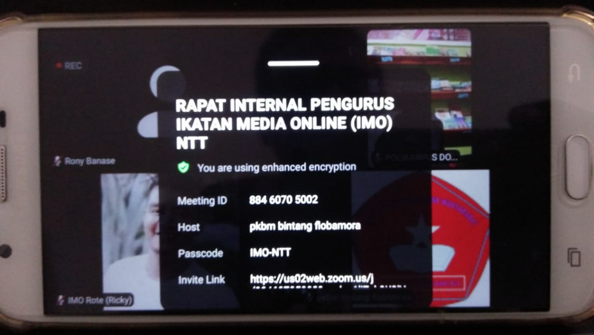 Cegah Klaster Komunitas, IMO Indonesia DPW NTT Budayakan Rapat Virtual