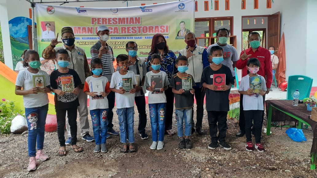 Resmikan TBM Restorasi, Polikarpus Ajak Masyarakat Sikka Gelorakan Literasi