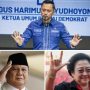 Survei Nasional : Demokrat 3 Besar, AHY-Prabowo-Mega 3 Besar Capres