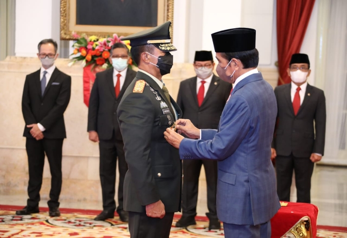 Presiden Jokowi Lantik Jenderal Andika Perkasa Jadi Panglima TNI