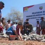 PLN dan TNI AD Bangun SMP Negeri Oepoli di Batas RI-Timor Leste