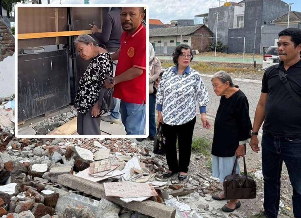 Nenek di Surabaya Diseret Diusir Paksa Ormas Madas, Kini Rumah Rata Tanah