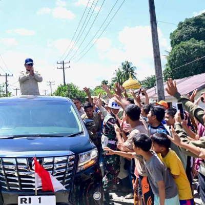 Batal ke Bener Meriah Aceh, Prabowo Tahun Baru di Tapanuli Selatan