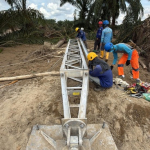 PLN Kerja 1X24 Jam Perbaiki Jalur Listrik Langsa-Pangkalan Brandan Aceh