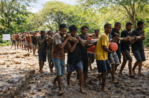 Warga Oeekam dan PLN Gotong Royong Pulihkan Listrik Padam Diterpa Hujan Deras