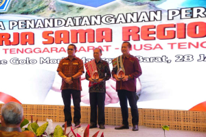 Tiga Gubernur Bali Nusra Teken MoU KR-BNN, PLN UIP Nusra Ambil Bagian Strategis