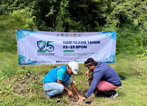 HUT ke-25, BPOM Ende Gandeng PLN Hijaukan Bumi Kelimutu