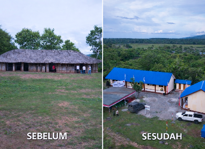 Bahagia Anak Perbatasan RI-Timor Leste Dapat Sekolah Baru dari PLN