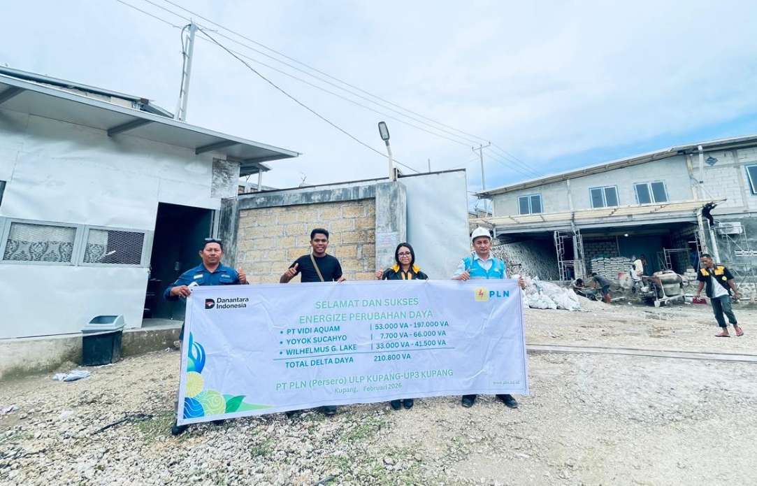 Listrik PLN Andal Bagi Industri dan Ritel di Kupang, Tambah Daya Tiga Pelanggan Besar