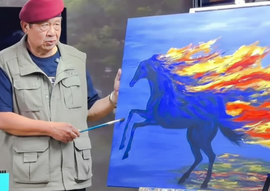 Lelang Lukisan Mantan Presiden SBY “Kuda Api” Laku Rp6,5 Miliar