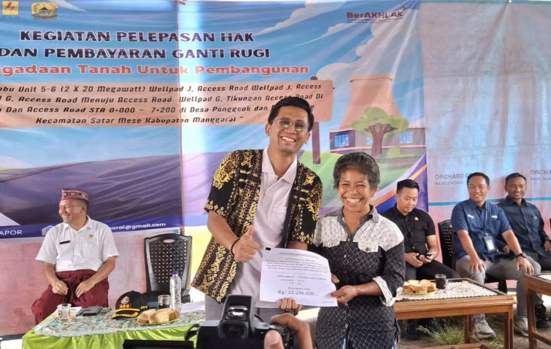 PLN UIP Nusra Bayar Ganti Rugi 504 Persil Tanah PLTP Ulumbu 5—6